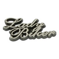 Lady Biker Lapel pin